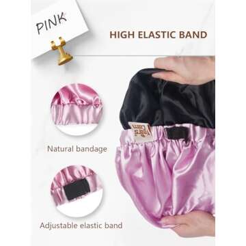 Years Calm Silk Bonnet for Women - Hair Protection Cap