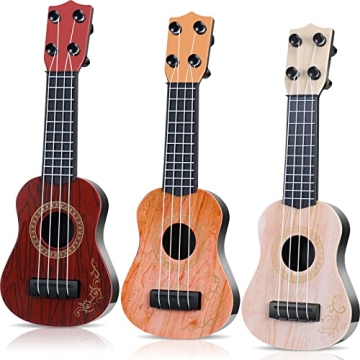 3 Pcs Toy Ukulele Guitar for Kids Mini Ukulele Kids Toy Classical Ukulele Guitar Musical Instrument ...