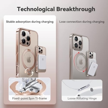 CASEKOO Slim Rose Gold Case for iPhone 16 Pro Max