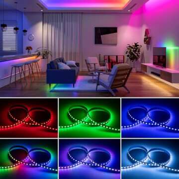 BTF-LIGHTING WS2812B IC RGB 5050SMD Pure Gold Individual Addressable LED Strip 16.4FT 300LED 60Pixel/m Flexible Full Color IP30 DC5V for DIY Chasing Color Project(No Adapter or Controller)