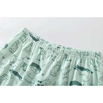 YIJIU Cute Cat Comfy Women's Pajamas Set - X-Large
