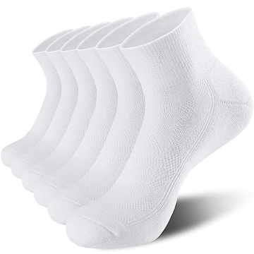 Lapulas Ankle Socks for Women - 6 Pack Cotton Athletic Sports Running