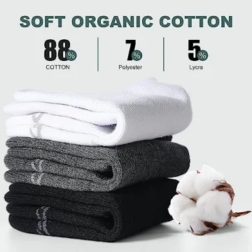 Lapulas Ankle Socks for Women - 6 Pack of Cotton Comfort