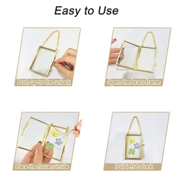 4PCS Double Glass Frames for Creative Home Decor