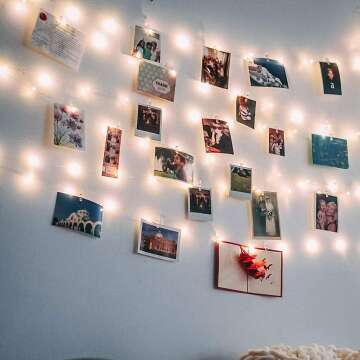 Hanging String Lights for Pictures & Ambiance