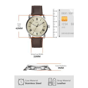 Fossil Men's Copeland Three-Hand Watch - Elegant and Functional Timepiece