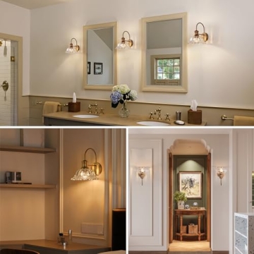 Elegant HDDFL Brass Wall Sconce for Modern Decor