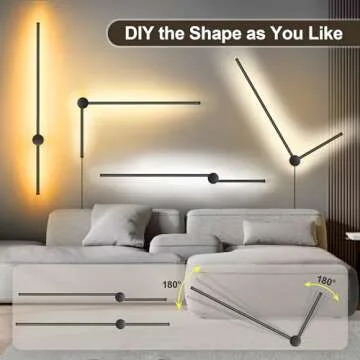 GOODATE Adjustable Wall Sconces with Remote Control