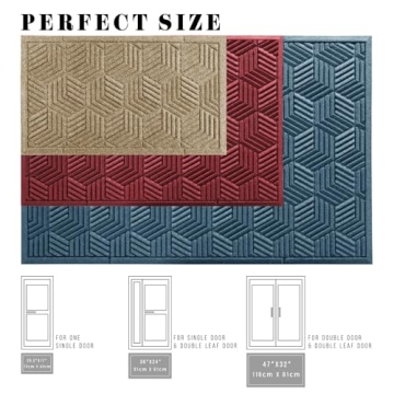 Yimobra Heavy Duty Non-Slip Door Mat for All Seasons
