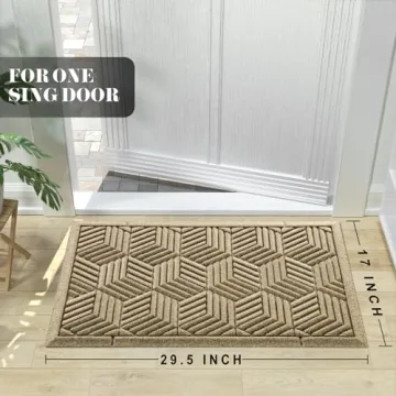 Yimobra Heavy Duty Non-Slip Door Mat for All Seasons