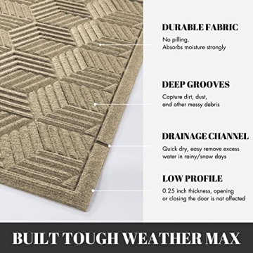 Yimobra Heavy Duty Non-Slip Door Mat for All Seasons
