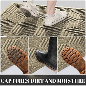 Yimobra Heavy Duty Non-Slip Door Mat for All Seasons