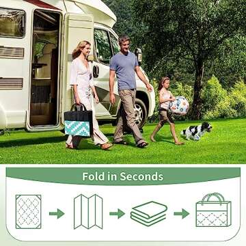 GENIMO Outdoor Rug for Patio Clearance, Waterproof Mat,Reversible Plastic Camping Rugs,Rv,Deck,Porch,Camper,Balcony,Backyard