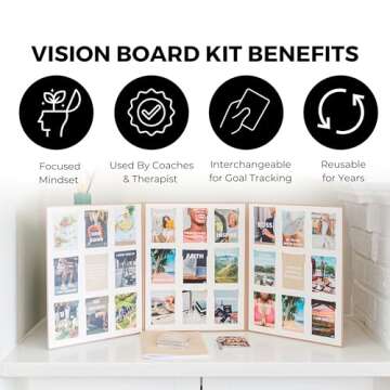 Empower Yourself with the Self Imagined Vision Board Kit – 200 Cards & Free App for Goal Setting