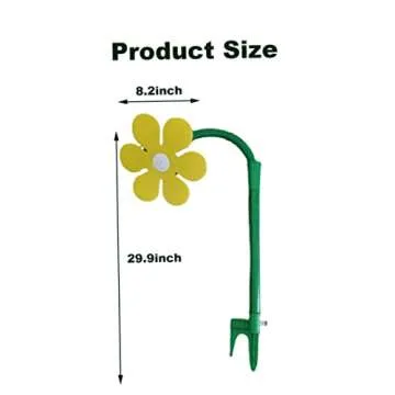 Eaarliyam Crazy Daisy Sprinkler, Plastic Garden Sprinkler Dancing Flower Sprinklers, Children Sprinkler Toy for Yard Watering Kids Playing (Yellow)