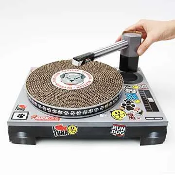 Suck UK | Cat Scratcher DJ Decks | Cardboard Cat Scratchers | Funny Cat Scratching Board | Cat Scratching Mat | Interactive Cat Toy & Kitten Toys | Cat Furniture | Cat Gifts | Novelty Gifts for Cats