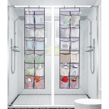 MISSLO Over The Door Shoe Organizer with 12 Pockets White