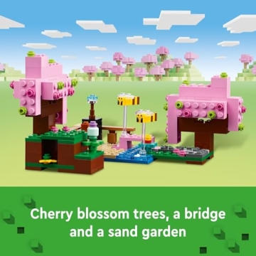 Delight in the LEGO Minecraft Cherry Blossom Garden Set