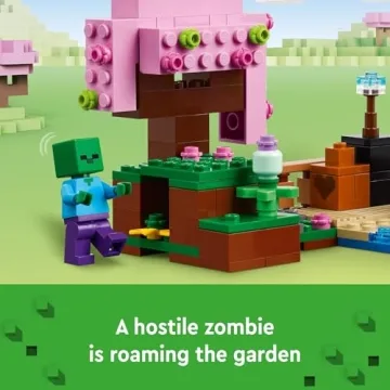 Delight in the LEGO Minecraft Cherry Blossom Garden Set