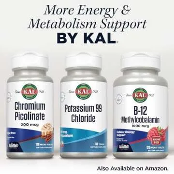 KAL 99 Mg Potassium Chloride Supplement: Energy & Health Support