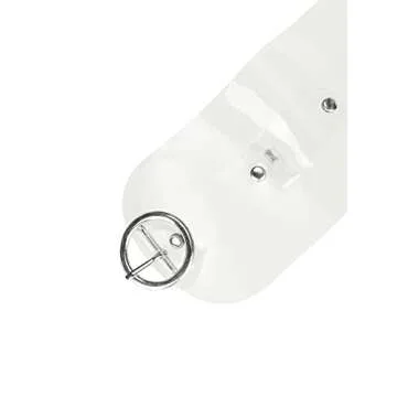 Elerevyo Women Clear Waist Belts, Wide Transparent Round Buckle PVC Waistband Belt for Dress 70-75cm...