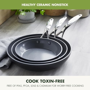 GreenPan Valencia Pro Fry Pan Set - Durable Nonstick Cookware