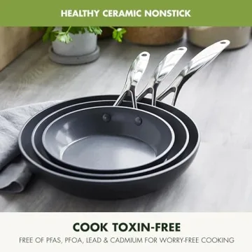 GreenPan Valencia Pro Fry Pan Set - Durable Nonstick Cookware