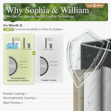 Sophia & William Outdoor Sectional Sofa with Cushions