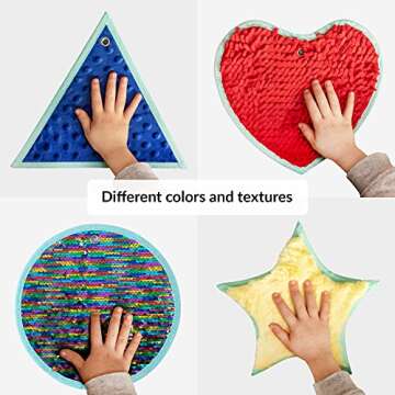 ODOXIA Sensory Mats for Autistic Children | Sensory Tiles for Kids | Sensory Wall Panel | Sensory Mats (Shapes) | Sensory Toys | Sensory Room Equipment | Sensory Disorder Toys for Tactile Play