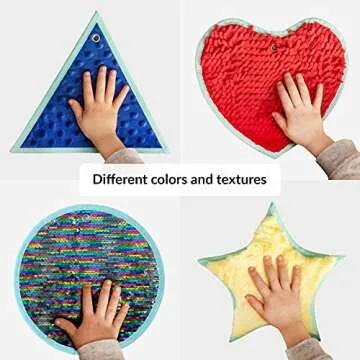 ODOXIA Sensory Mats for Autistic Children | Sensory Tiles for Kids | Sensory Wall Panel | Sensory Mats (Shapes) | Sensory Toys | Sensory Room Equipment | Sensory Disorder Toys for Tactile Play
