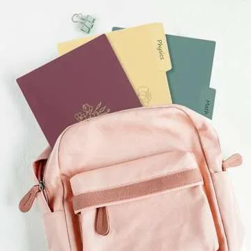 EOOUT 18 Pack Decorative File Folders Floral Cute Folders with Gold Foil Vintage Colored Poly File Folder 8.6 x 11.6 Inch 1/3 Cut Tab Letter Size for Office School Home