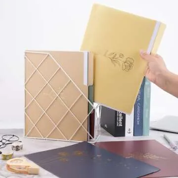 EOOUT 18 Pack Decorative File Folders Floral Cute Folders with Gold Foil Vintage Colored Poly File Folder 8.6 x 11.6 Inch 1/3 Cut Tab Letter Size for Office School Home