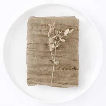 Elegant 50 Pack Cheesecloth Napkins for Weddings & Events