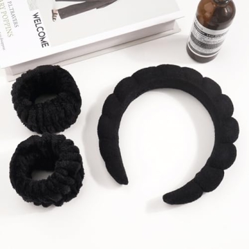 Ayesha Spa Headband and Wristband Set for Makeup and Skincare