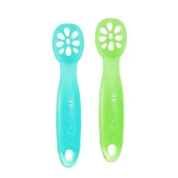 ChooMee Suction Bowls & Learning Utensils Set, Aqua Green
