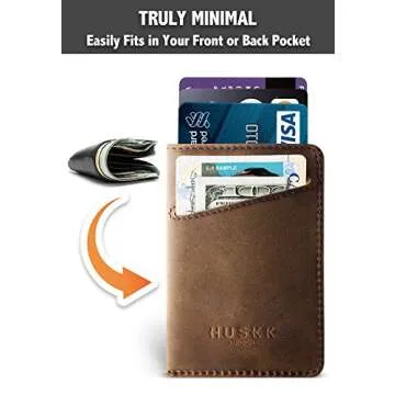 HUSKK RFID Minimalist Wallet for Men - Slim & Stylish