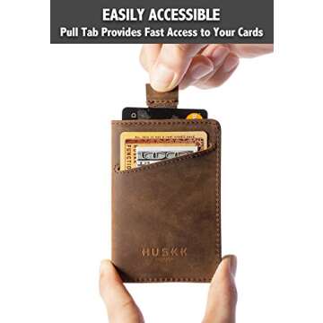 HUSKK RFID Minimalist Wallet for Men - Slim & Stylish