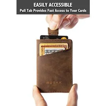 HUSKK RFID Minimalist Wallet for Men - Slim & Stylish