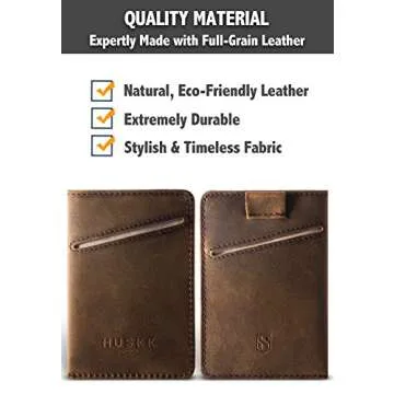HUSKK RFID Minimalist Wallet for Men - Slim & Stylish