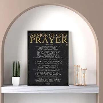 Christian Wall Art Prayer Canvas Print Inspirational Quotes