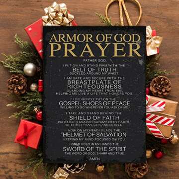 Christian Wall Art Prayer Canvas Print Inspirational Quotes