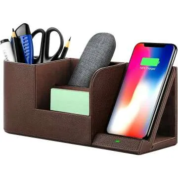 OUTXE Wireless Charging Station & Desk Organizer