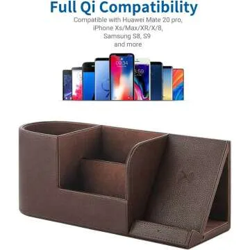 OUTXE Wireless Charging Station & Desk Organizer