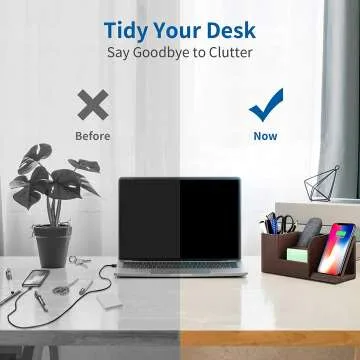 OUTXE Wireless Charging Station & Desk Organizer