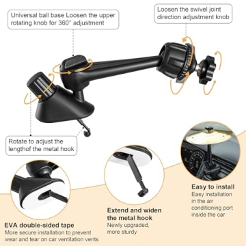 Mini Car Drum Cymbal for Unique Music Car Accessory
