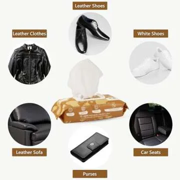 Air Jungles Leather Cleaner Wipes 70 Count Extra Large Size