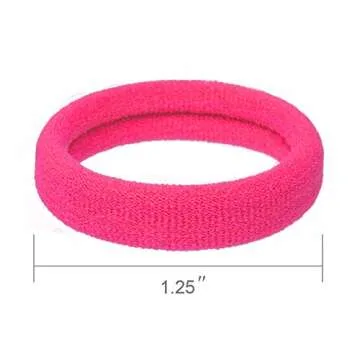 Baby Hair Ties for Kids Toddlers 100 PCS 10 Colors Small Seamless Hair Bands Ponytail Holder J-MEE