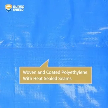 GUARD SHIELD 12x20 Blue Tarp Waterproof Durable Outdoor Cover