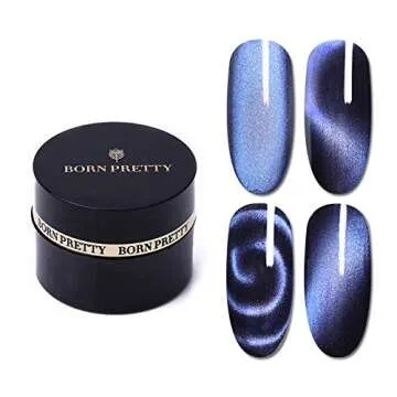 Born Pretty 5D Cat Eye Magnetic Gel Polish Starry Sky Soak Off UV Gel Nail Art manicuring Varnish 6 Colors Set 9D Effect