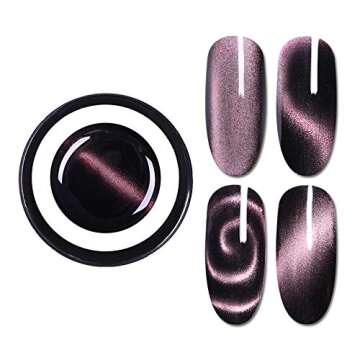 Born Pretty 5D Cat Eye Magnetic Gel Polish Starry Sky Soak Off UV Gel Nail Art manicuring Varnish 6 Colors Set 9D Effect